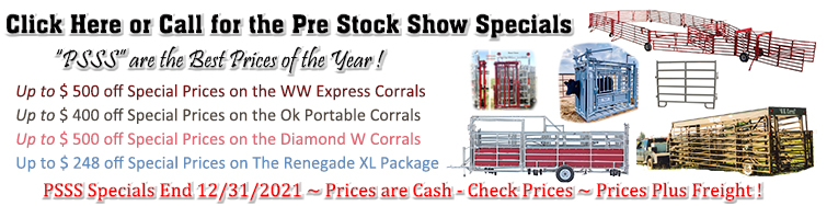 Click Here for the Pre Stock Show Specials the Best Specials of the Year !